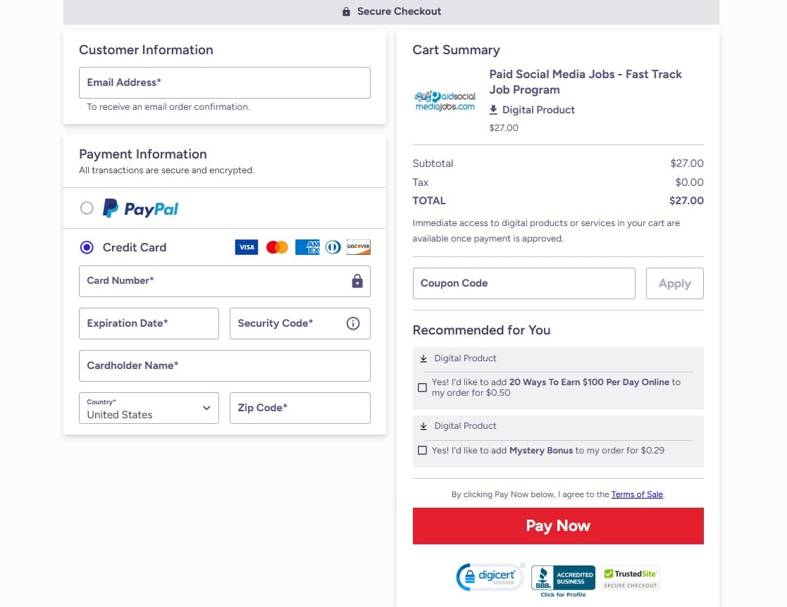 Paying Social Media Jobs