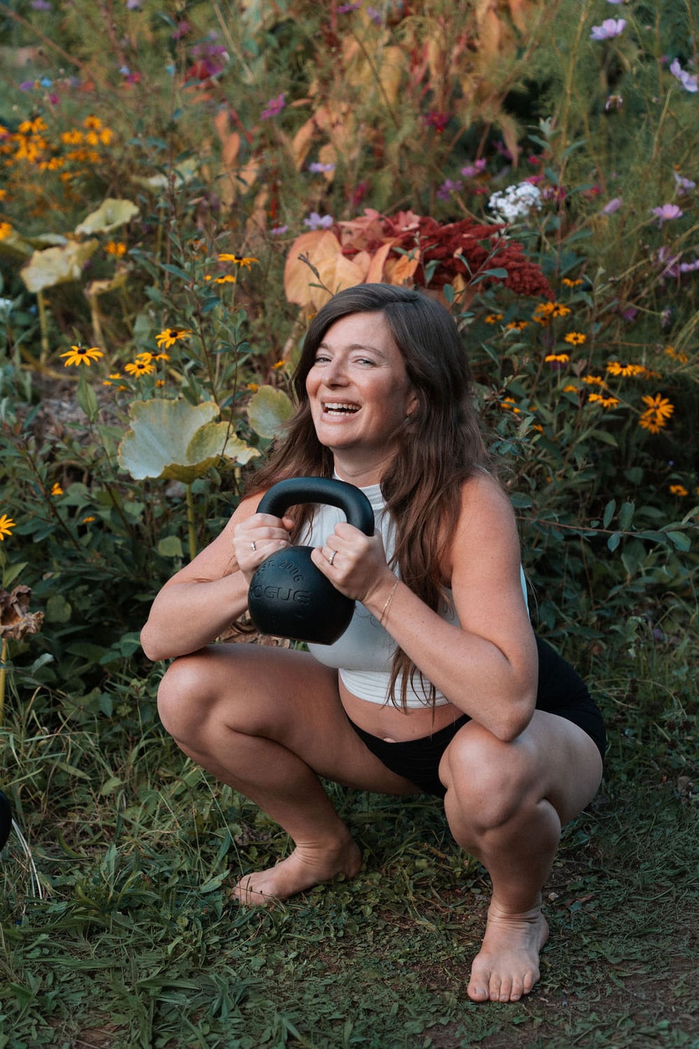 Roxane avec kettlebell