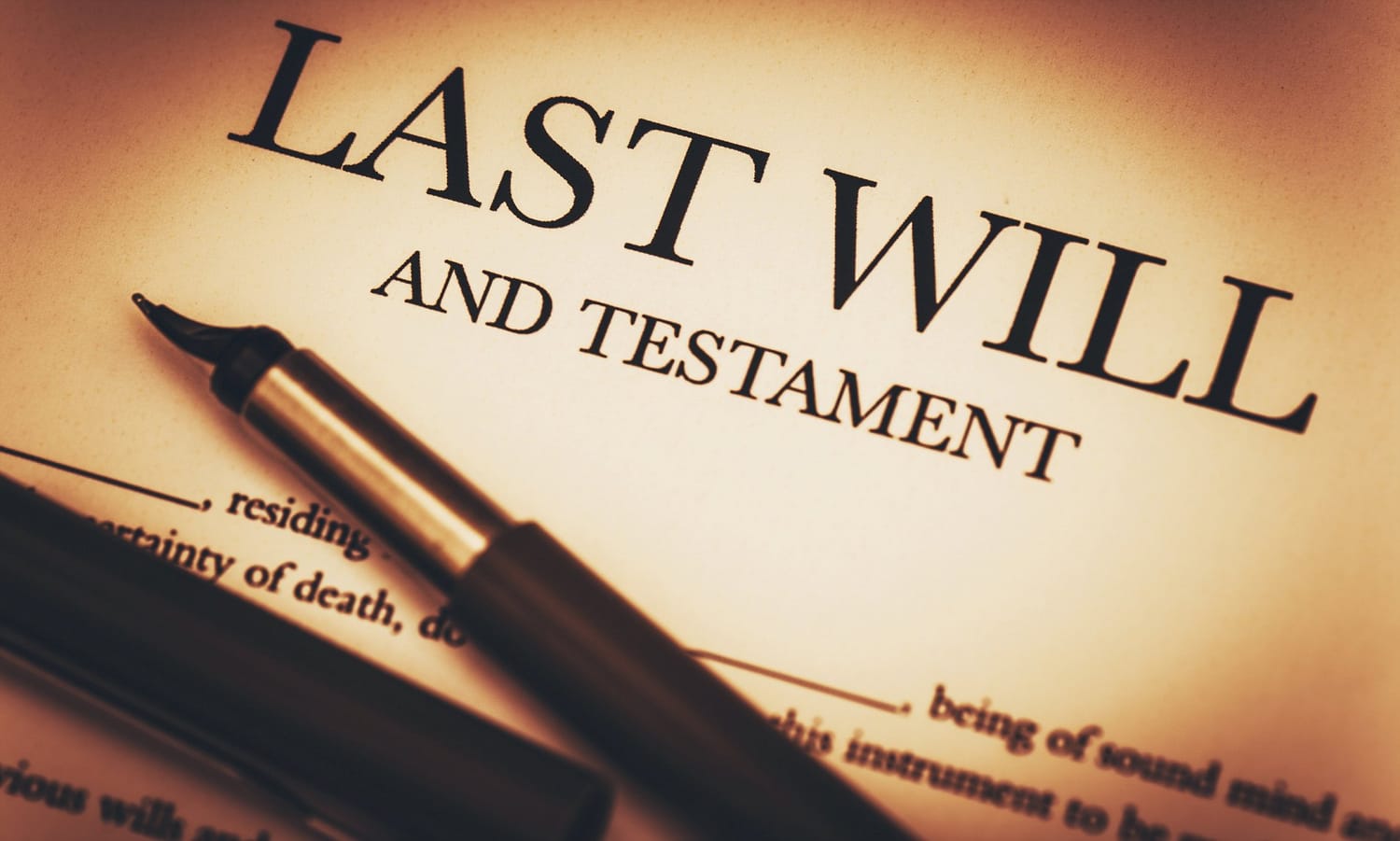 Last Will and Testament document