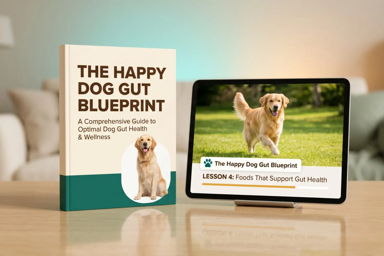 The Happy Dog Gut Blueprint guide and 7 video lessons