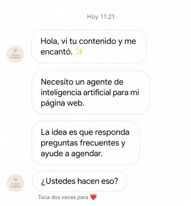 Solicitud real de servicios