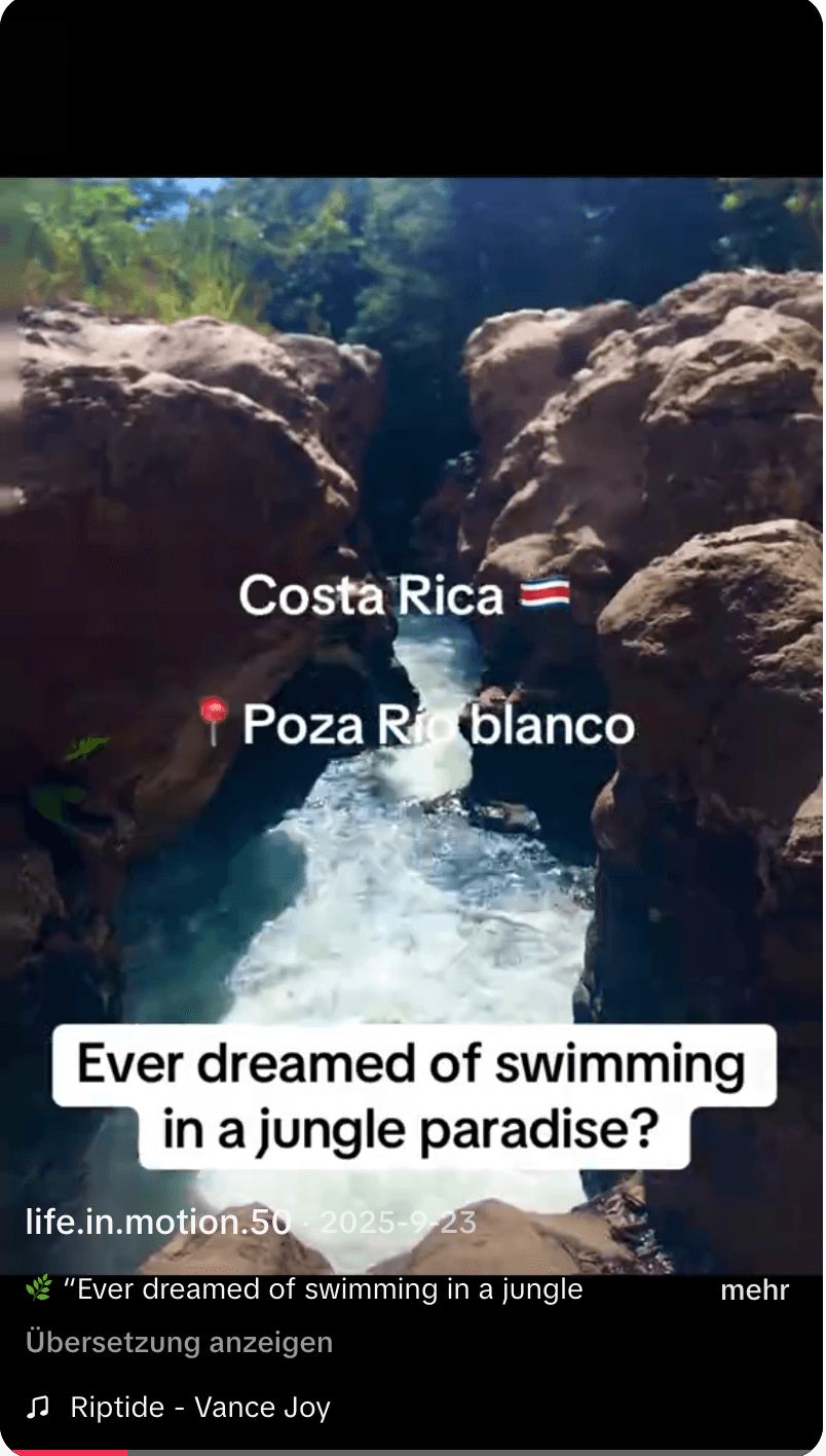 TIKTOK COSTA RICA CANYONS