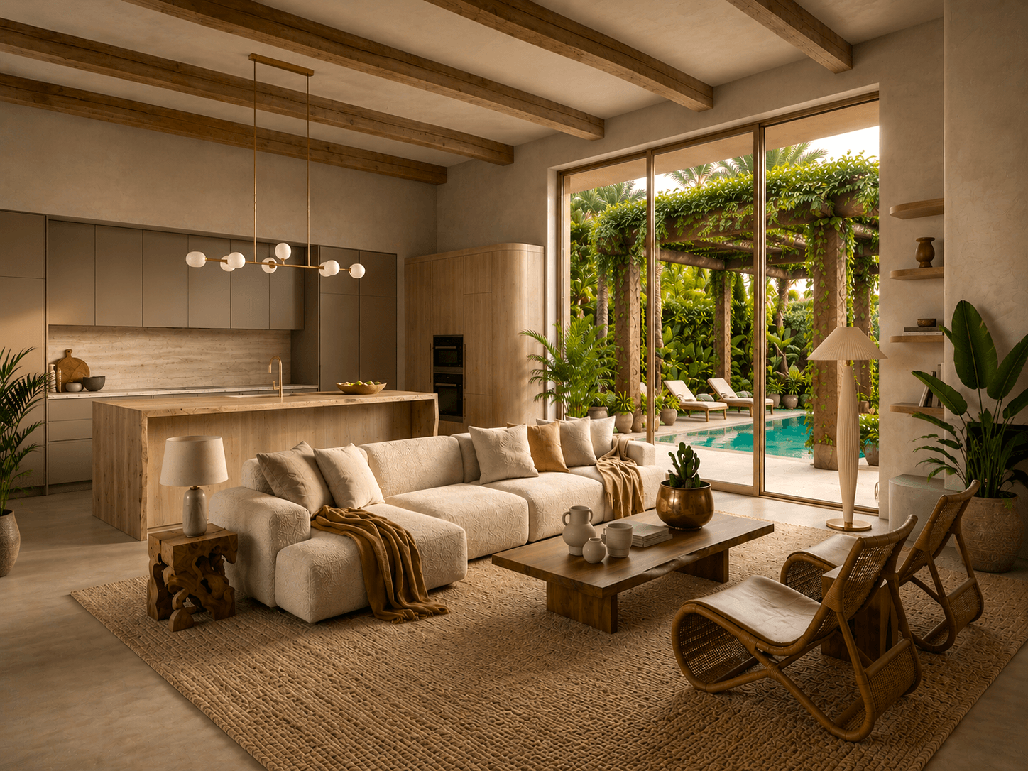 Tropical luxury pilot apartment concept