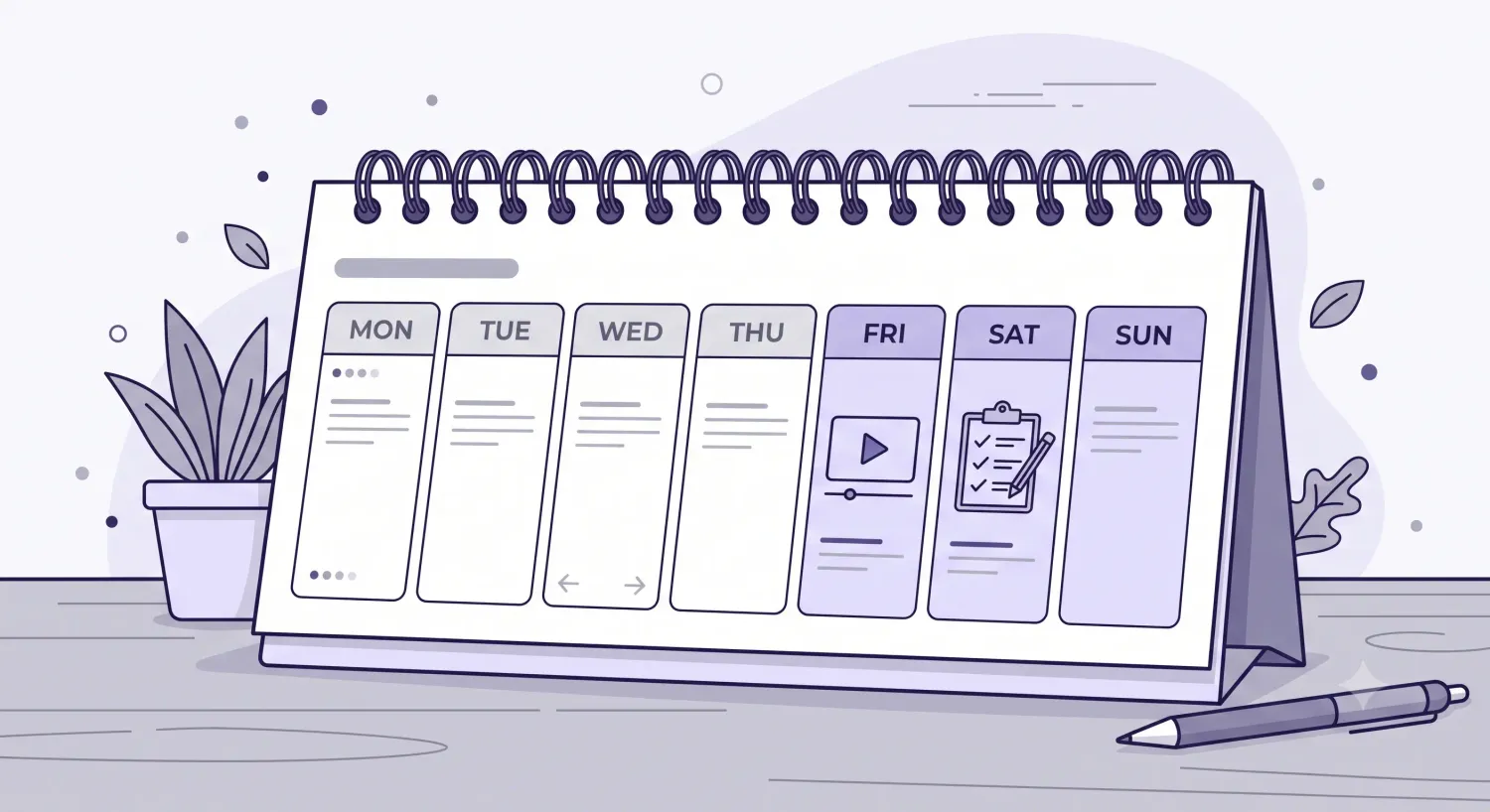Calendar showing 3 day waiting period to rebook theory test