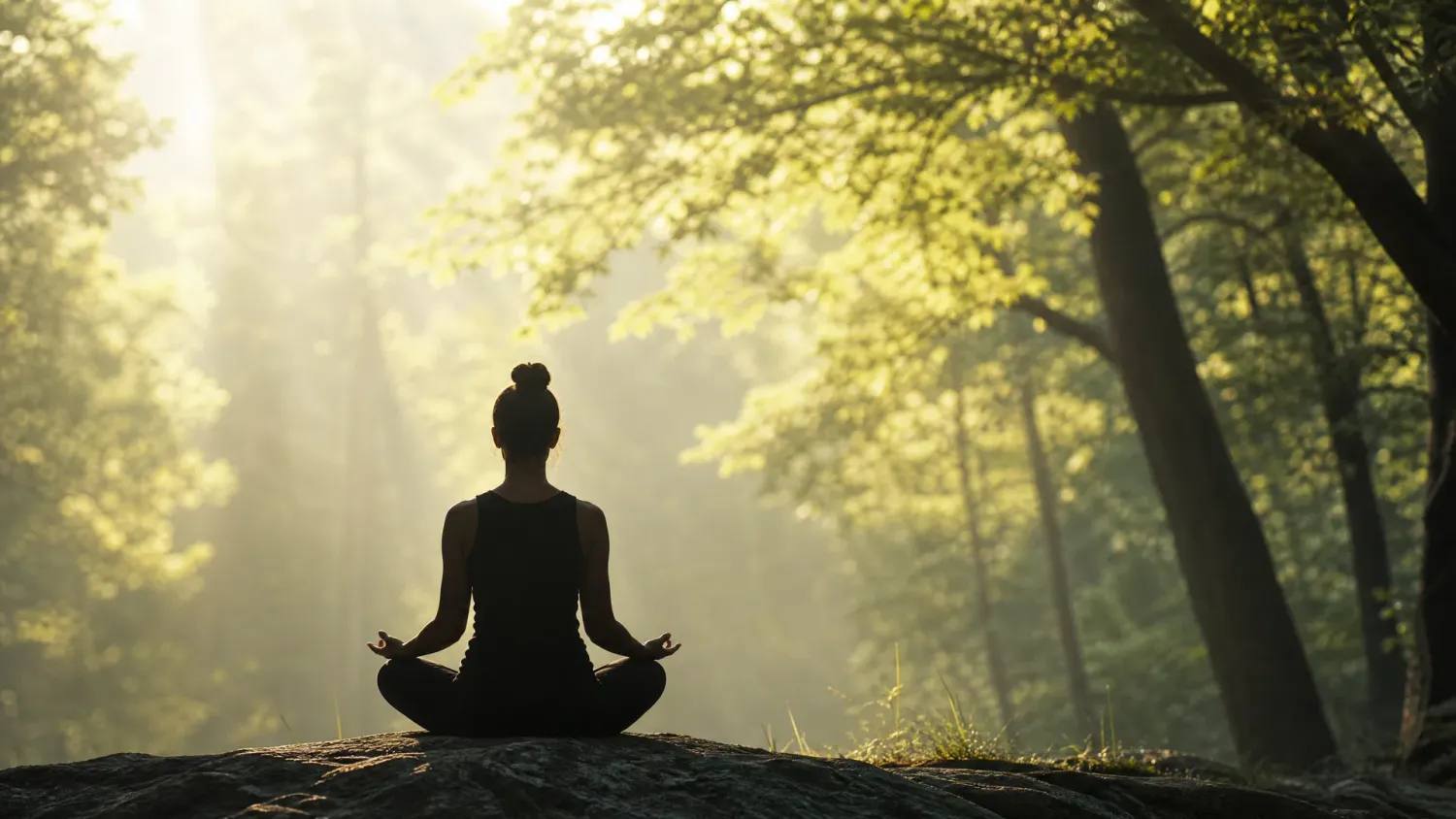 Méditation en forêt