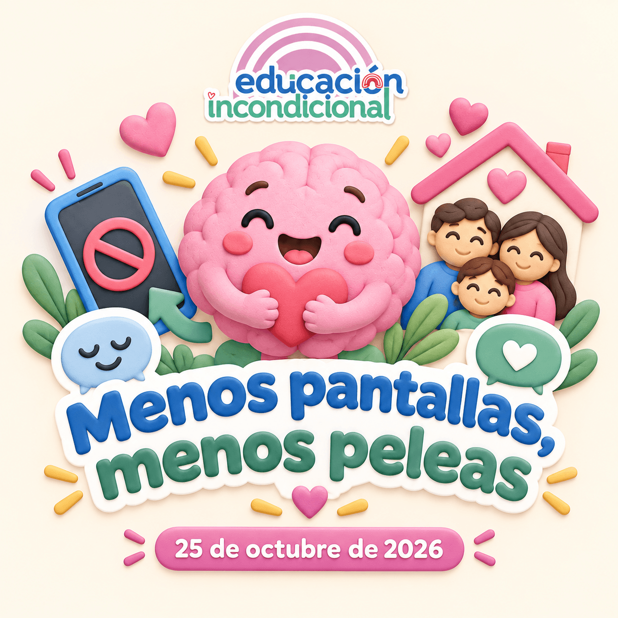 Menos pantallas, menos peleas