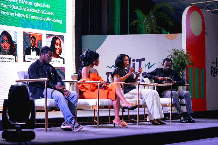 The panel, designing a meaningful life