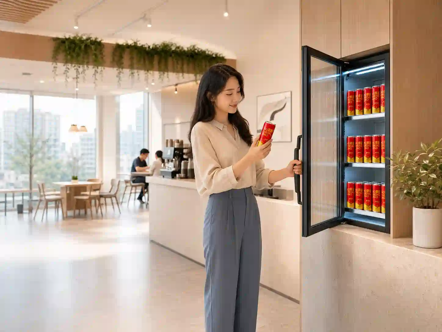賀程嬌幸福冰箱企業員工福利使用情境