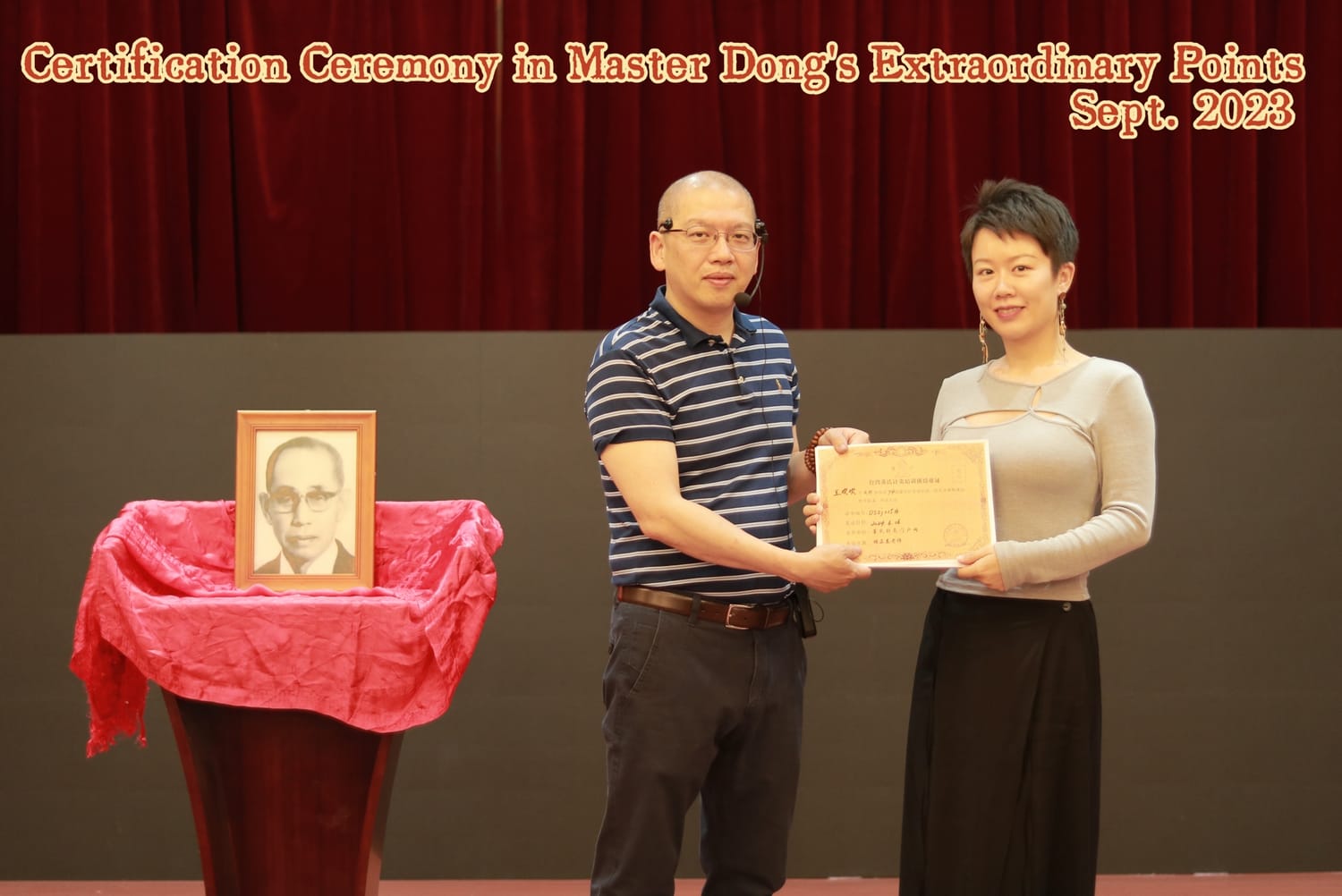 Gloria's TCM and Taoist master certifications, 2018–2024