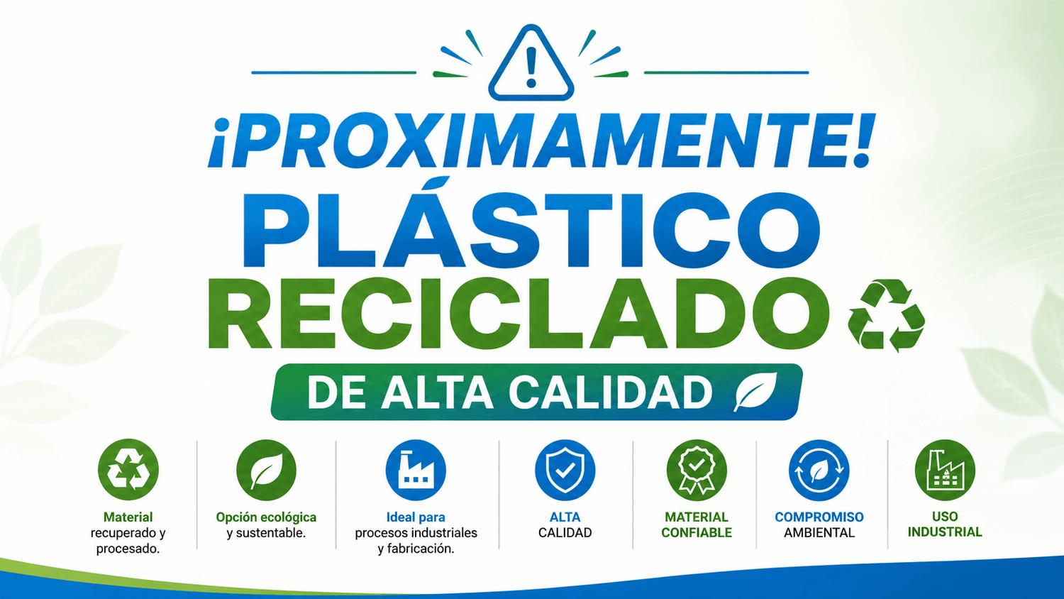 Plástico Reciclado de Alta Calidad e Infraestructura Eco Reciclaje
