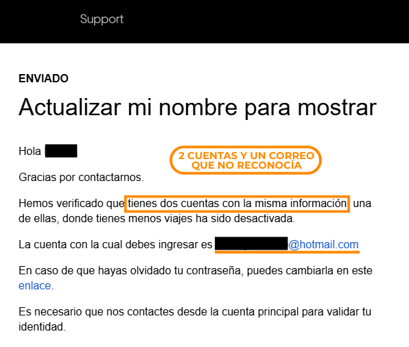 Tercera captura con datos sensibles ocultos del caso de origen de Armadura Digital