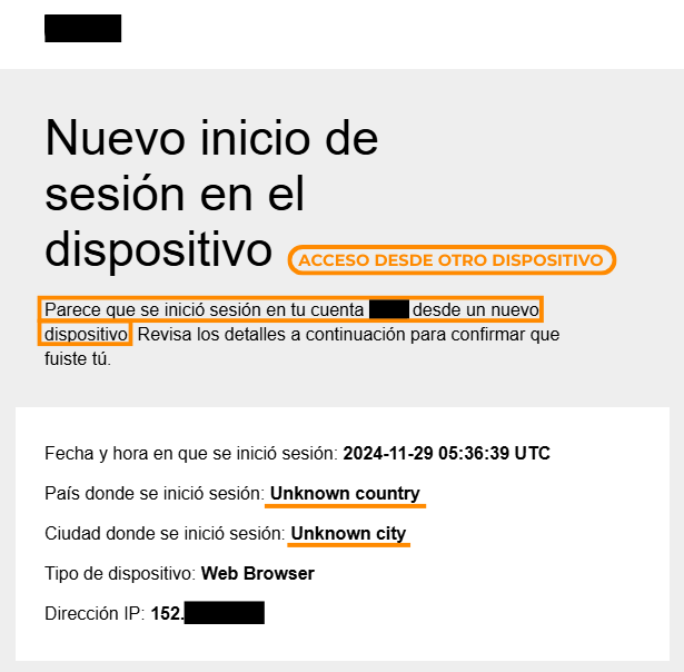 Captura con datos sensibles ocultos del caso de origen de Armadura Digital