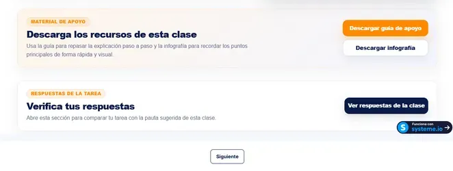 Vista de la sección de descarga de materiales