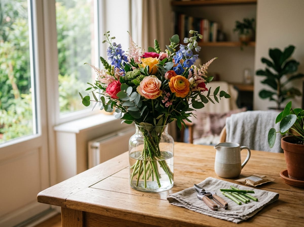 Bouquet pronto da regalare in un negozio di fiori