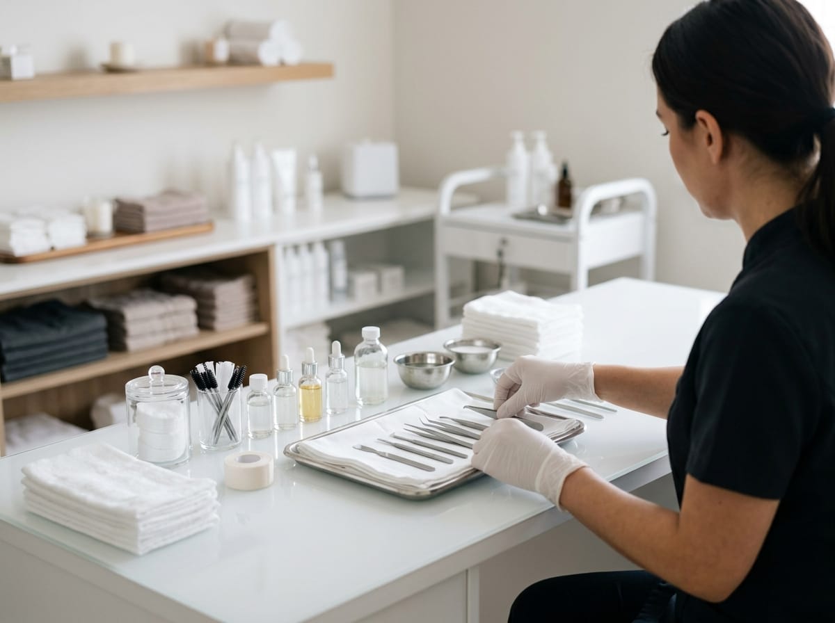 Advanced beauty salon promoting client reviews and appointment availability