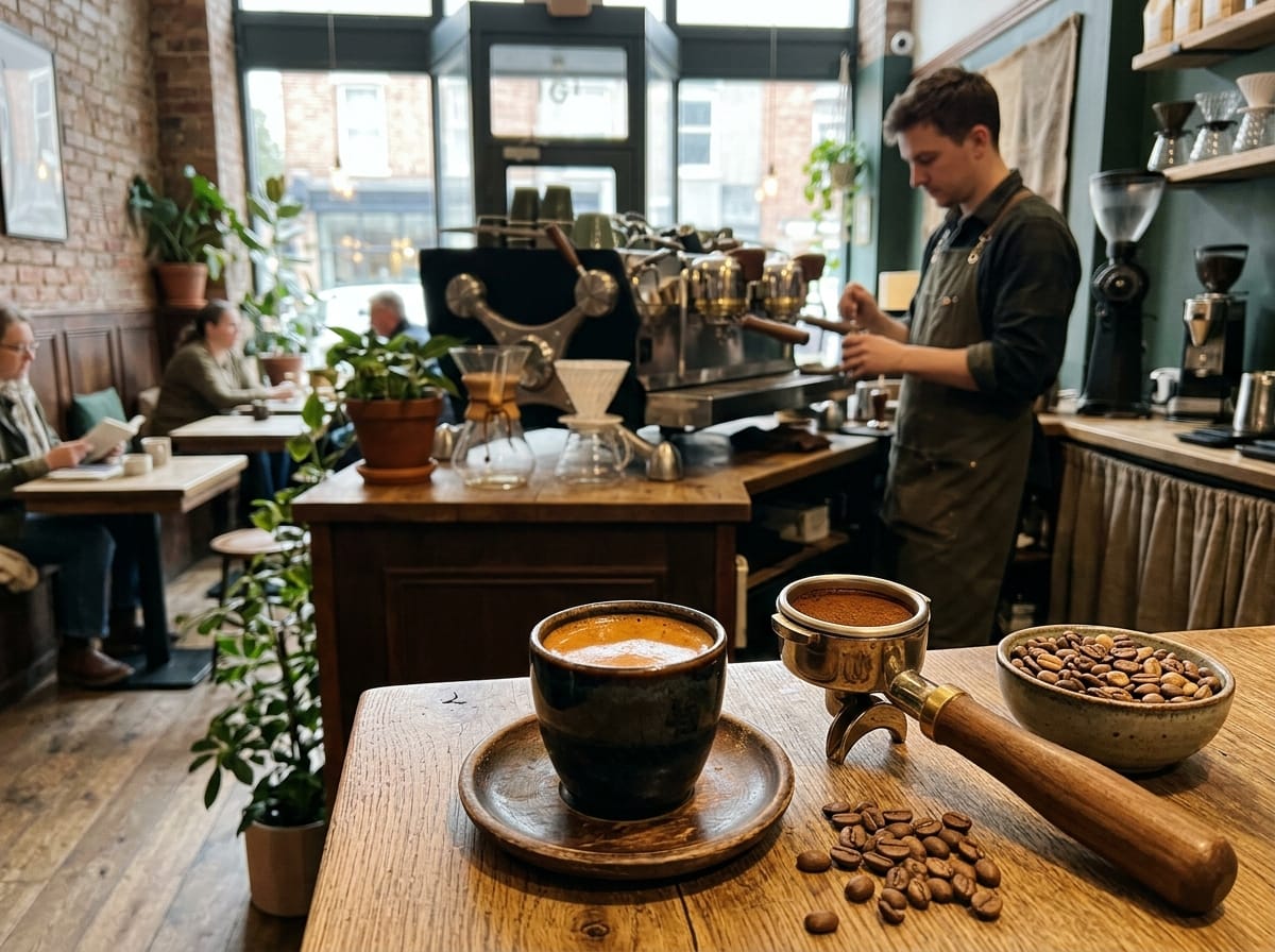 Caffè specialty servito in una caffetteria