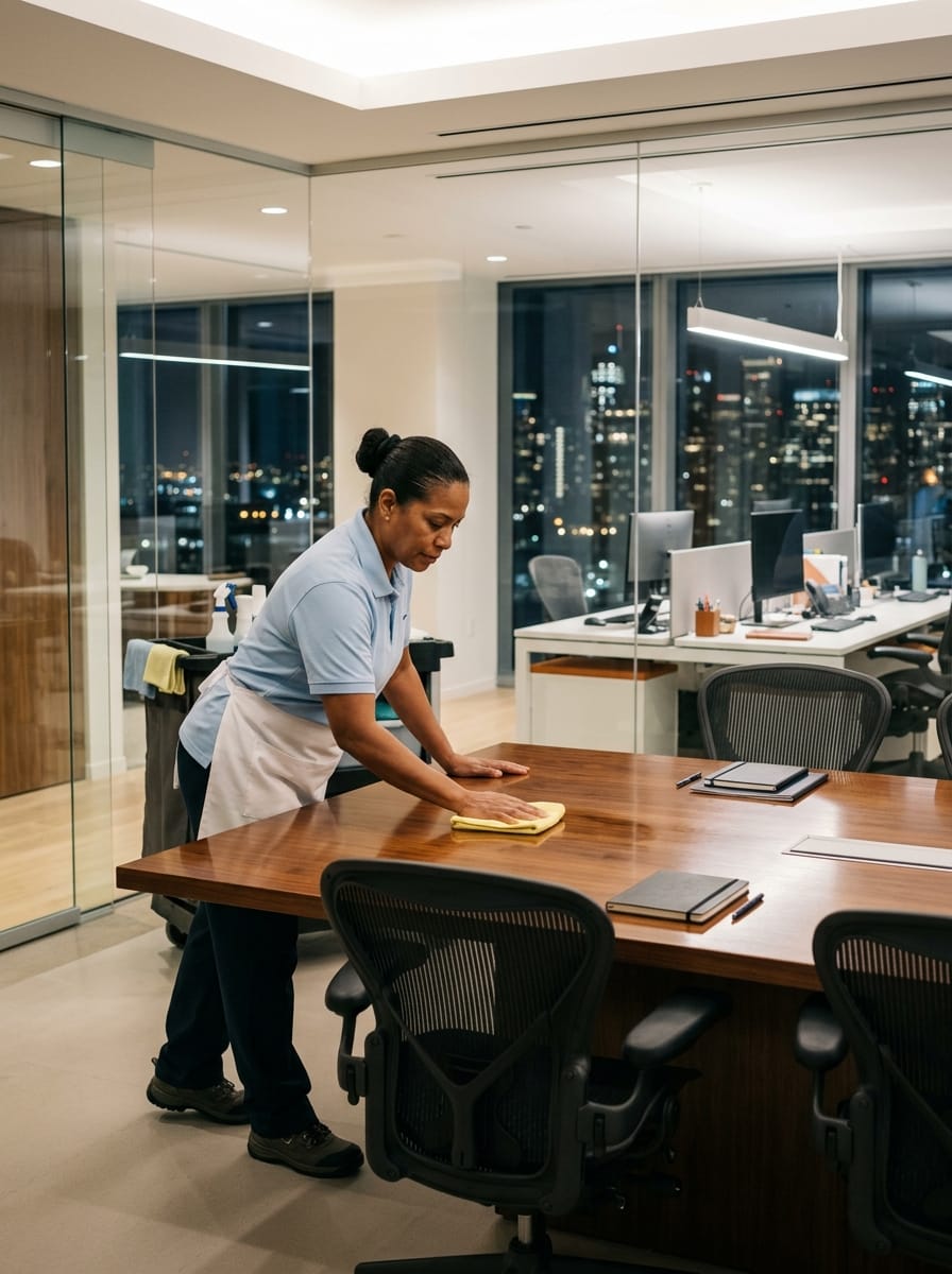 Nettoyage professionnel de bureaux par une entreprise d’entretien