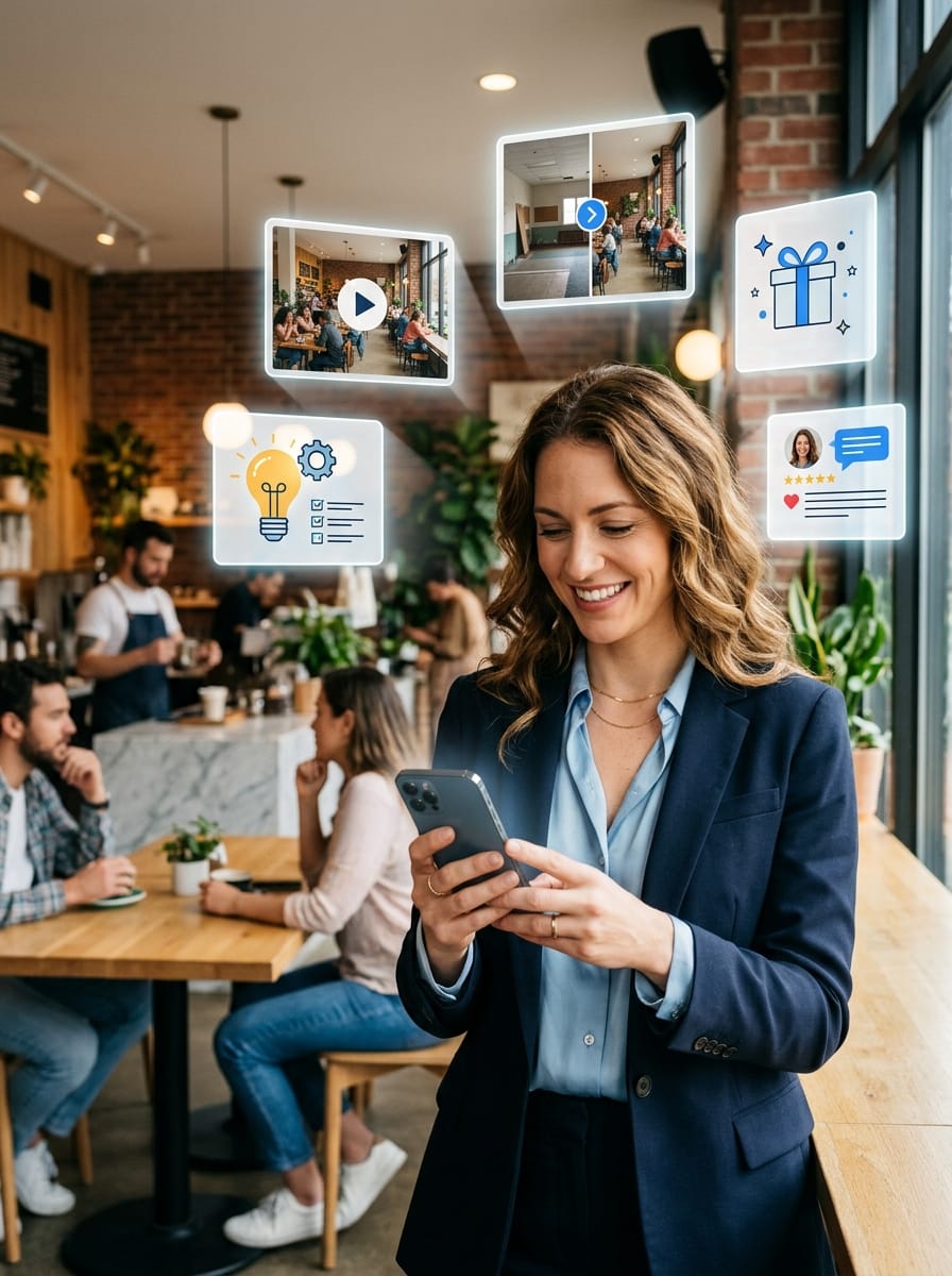 Contenus prêts à publier créés par Publiau pour une petite entreprise