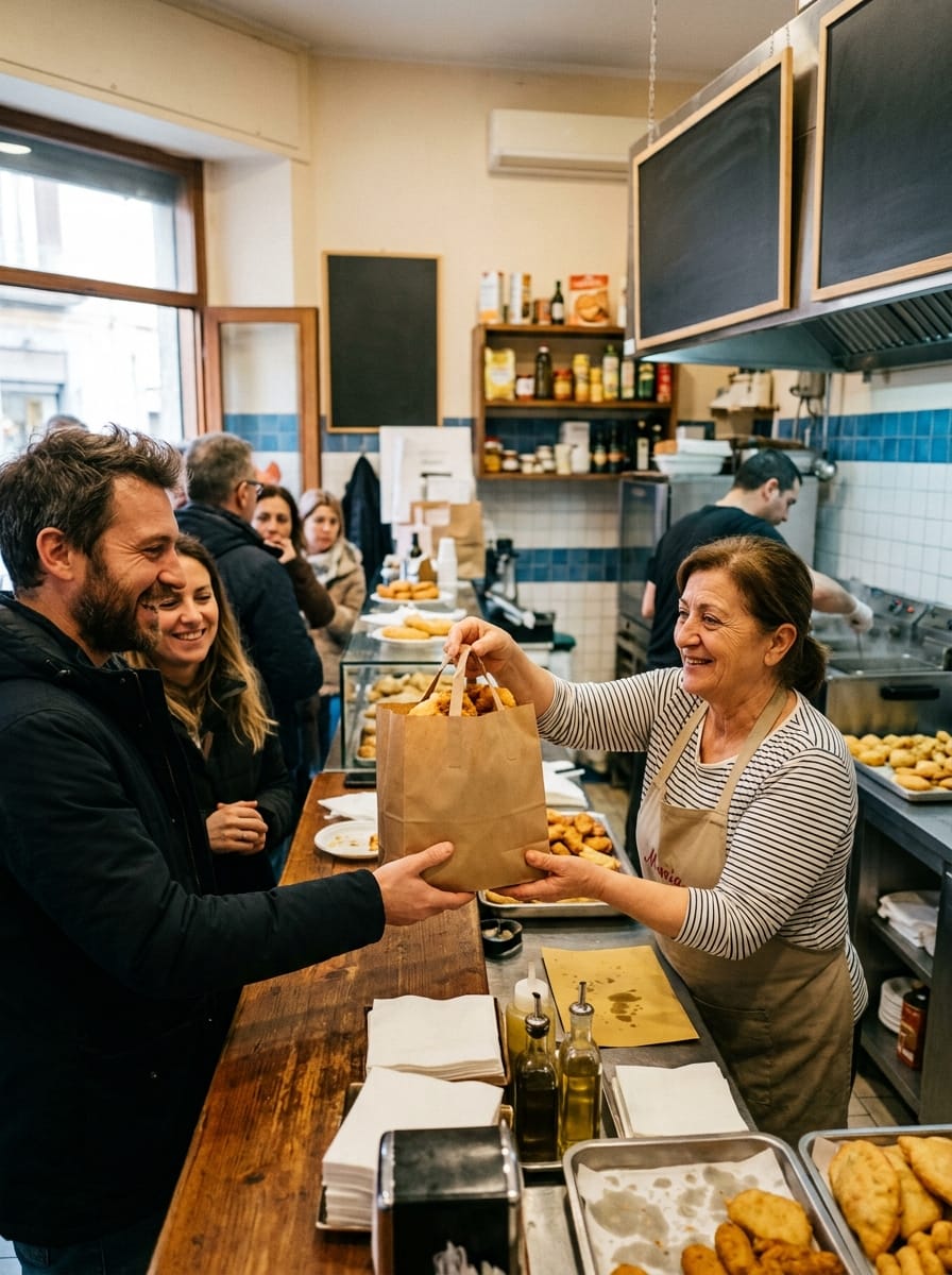 Recensioni clienti e riprova sociale per una friggitoria