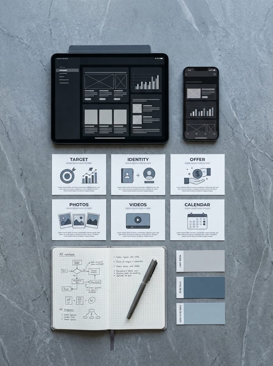 Organisation des informations nécessaires à un brief de création de contenu