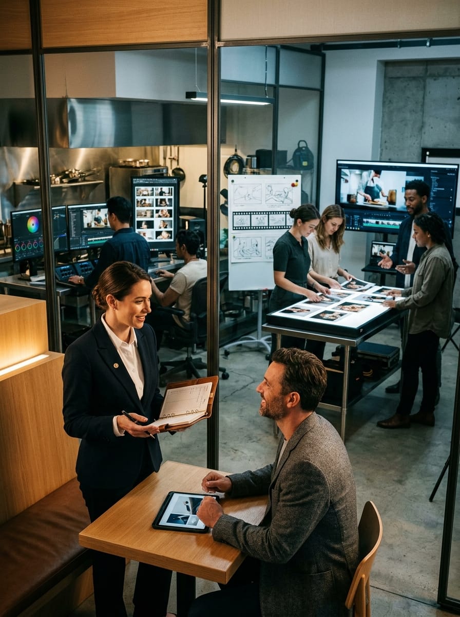 Métaphore montrant la différence entre production de contenu et gestion de la relation client