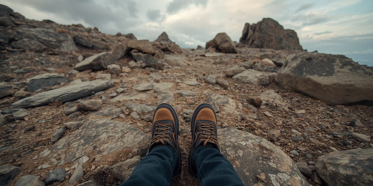 rocky Sierra trail dog boots