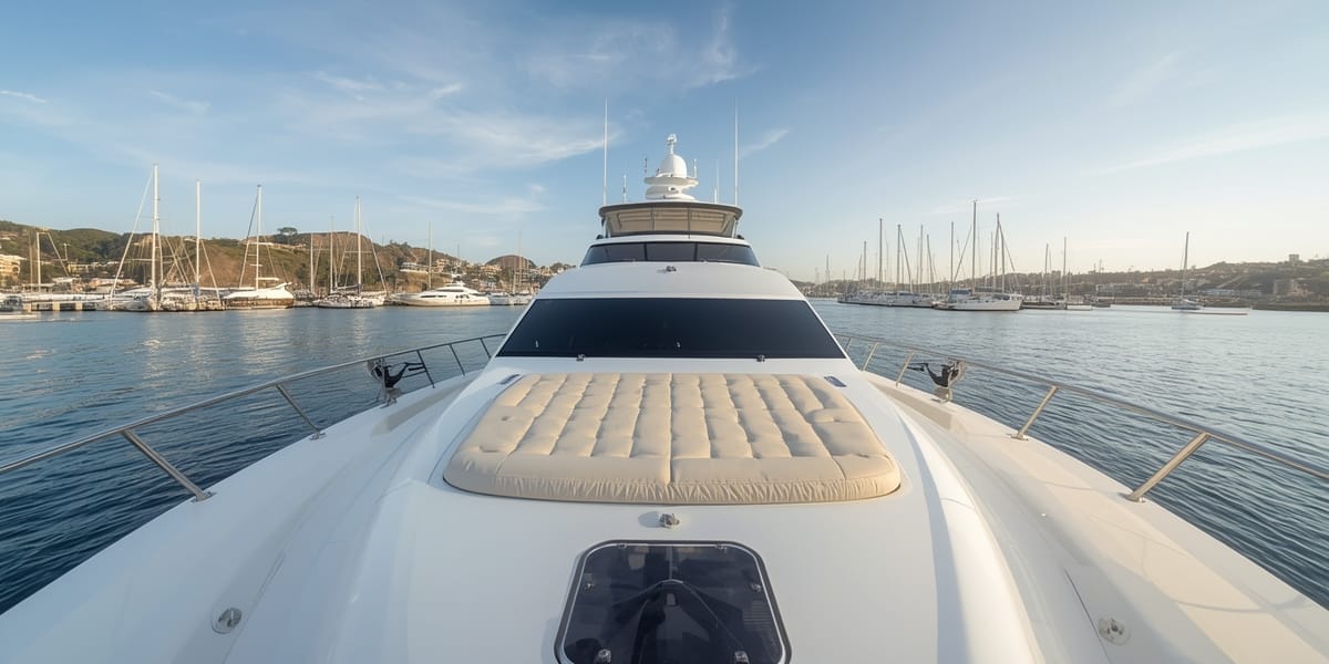 luxury California harbor dog yacht