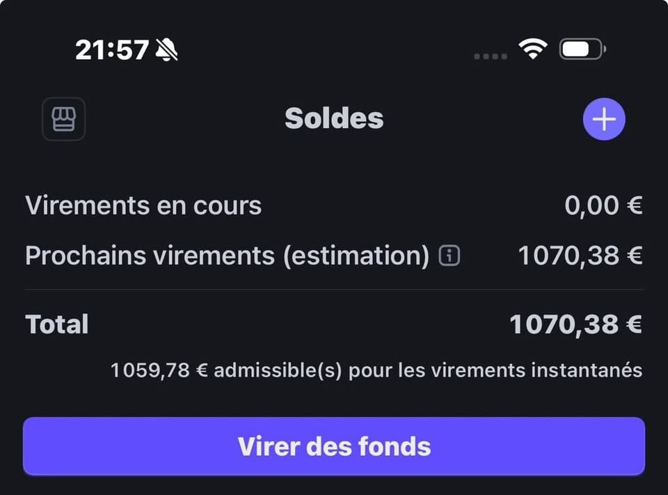 Preuve de vente : capture d'ecran brute 1