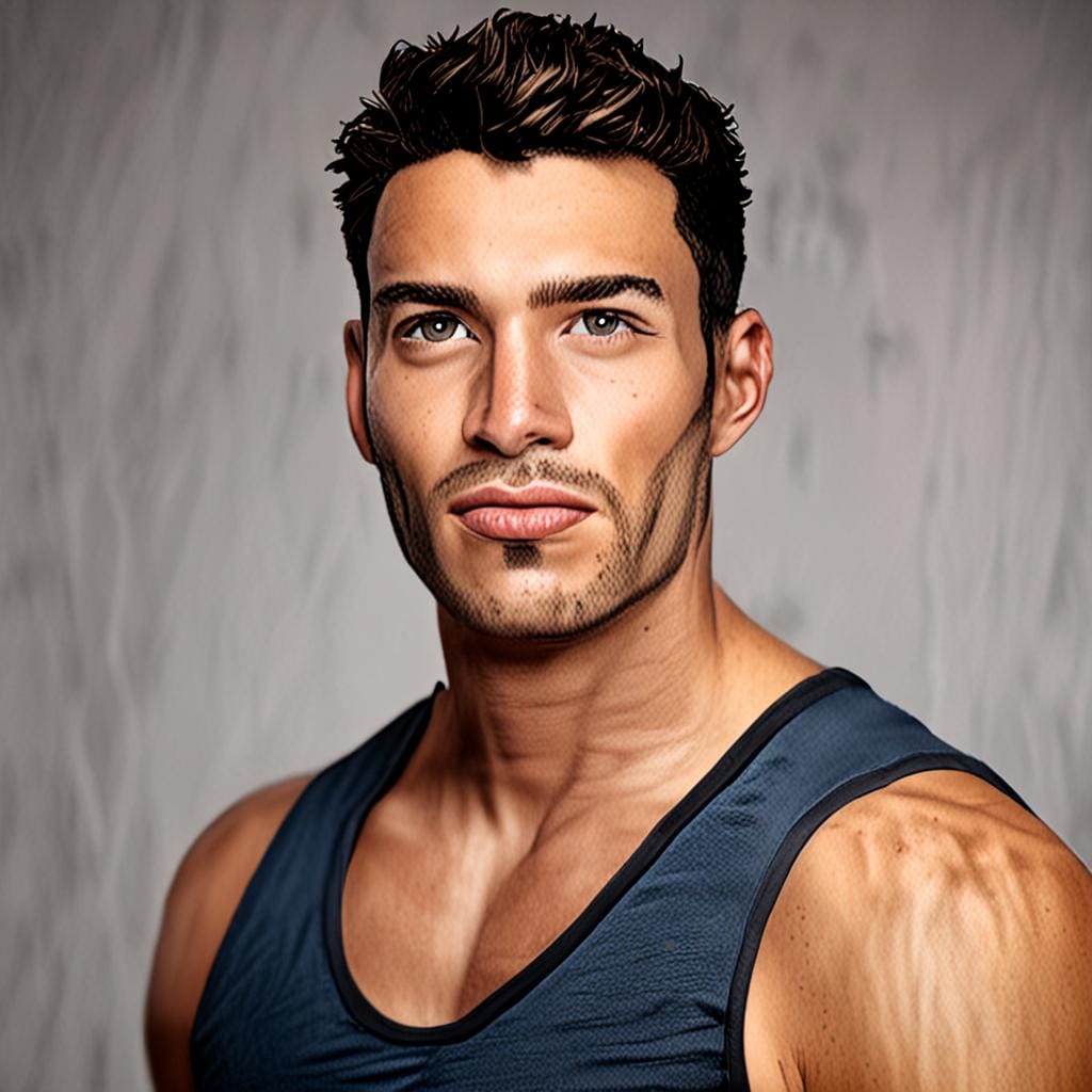 athletic man portrait