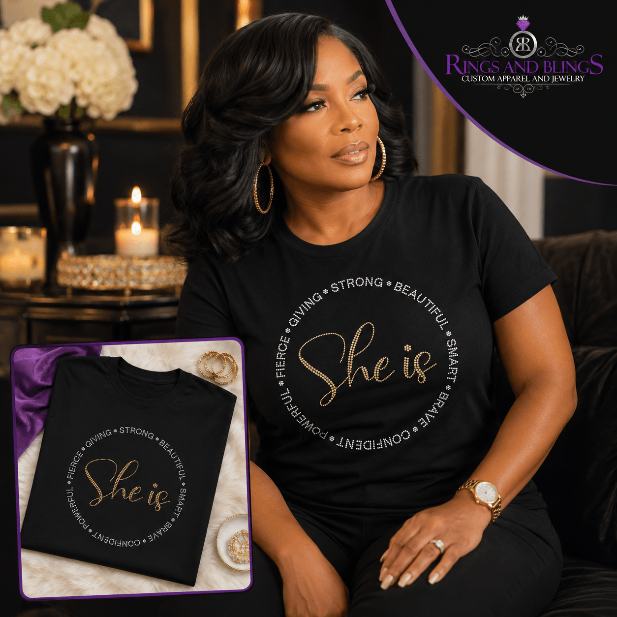 Rings and Blings faith inspired apparel