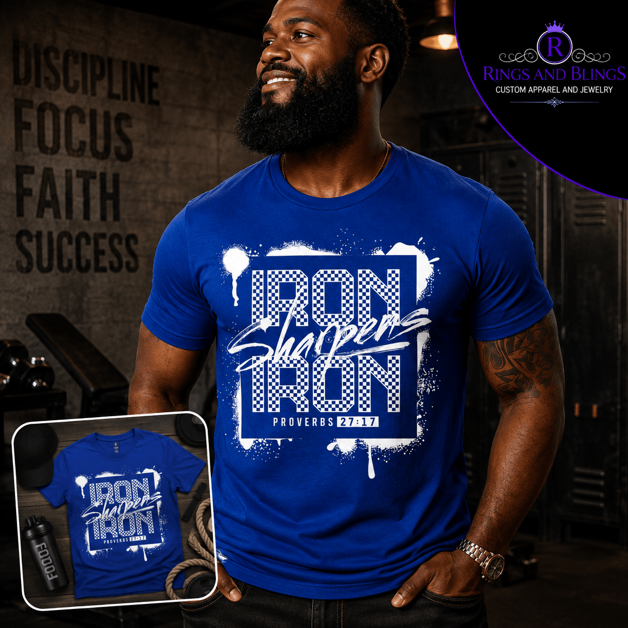 Rings and Blings men's faith apparel