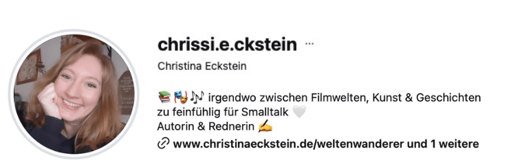 Instagram @chrissi.e.ckstein