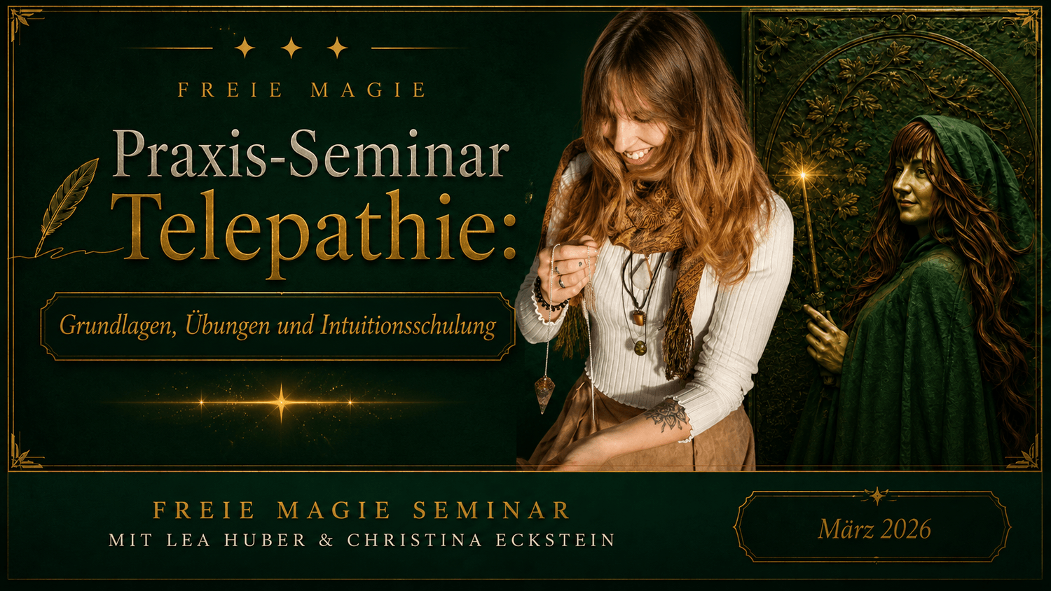 Online Seminar Telepathie: Gedankenübertragung, Trance und schamanische Praxis mit Lea Huber und Christina Eckstein
