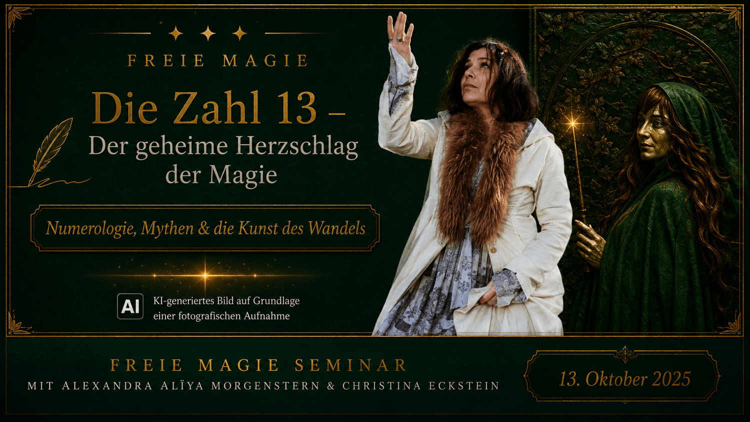 Freie Magie – Die Zahl 13: Numerologie, Mythen und die Kunst des Wandels mit Alexandra Alïya Morgenstern und Christina Eckstein
