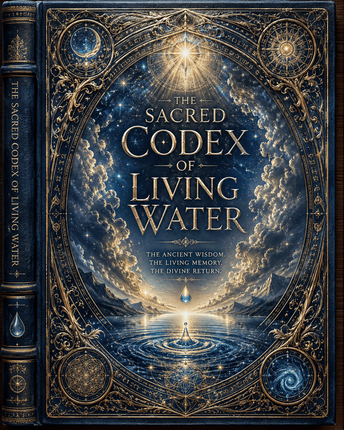 The sacred codex of living water front caver of the beek.