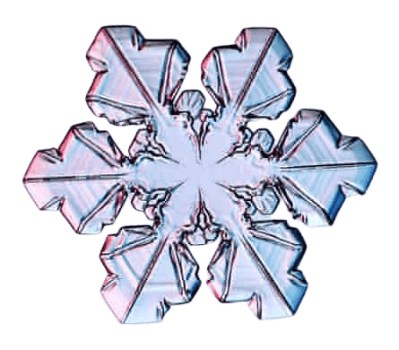 Geometric pattern of a snowflake snowflake standard test