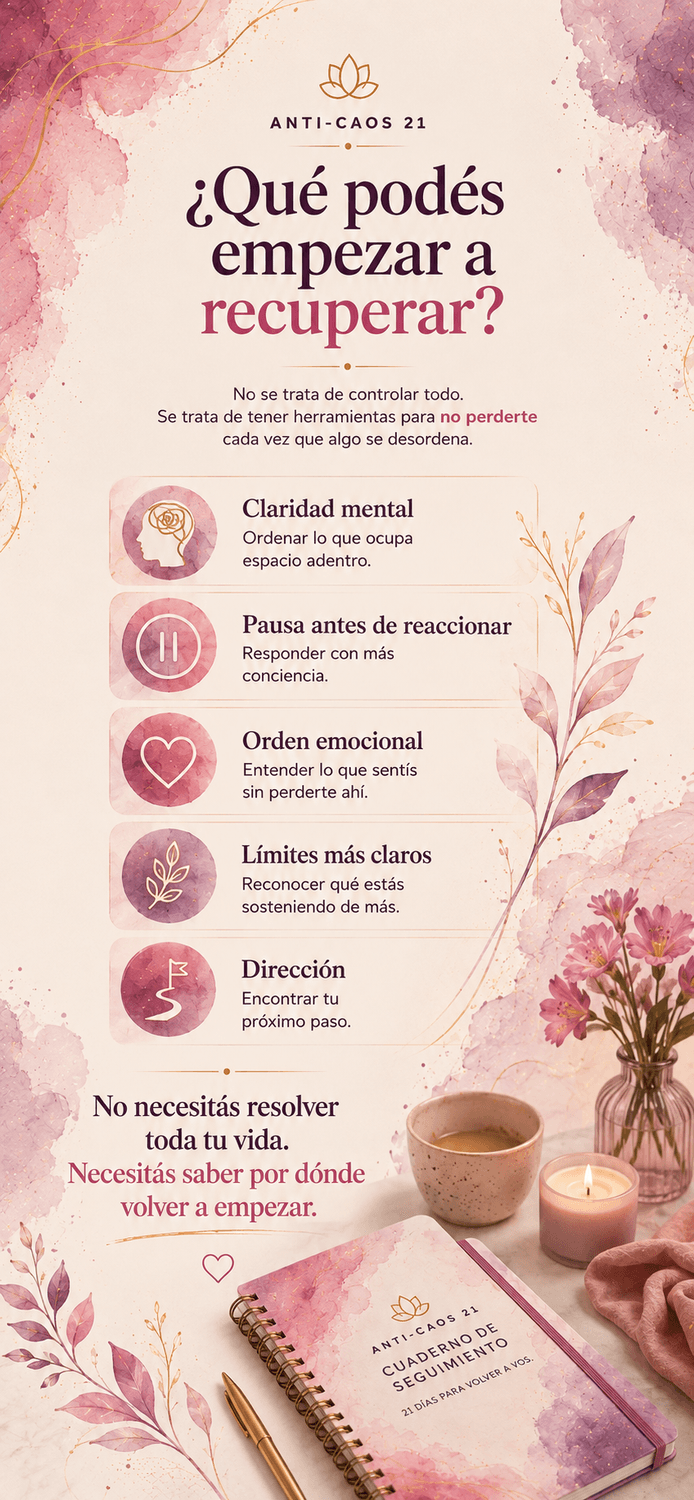 Qué podés recuperar con Anti-Caos 21