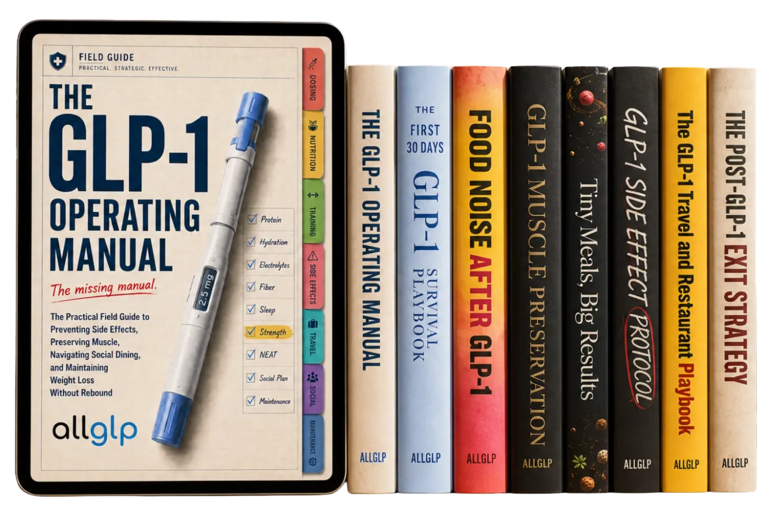 The GLP-1 Operating Manual Bundle with 7 premium companion guides