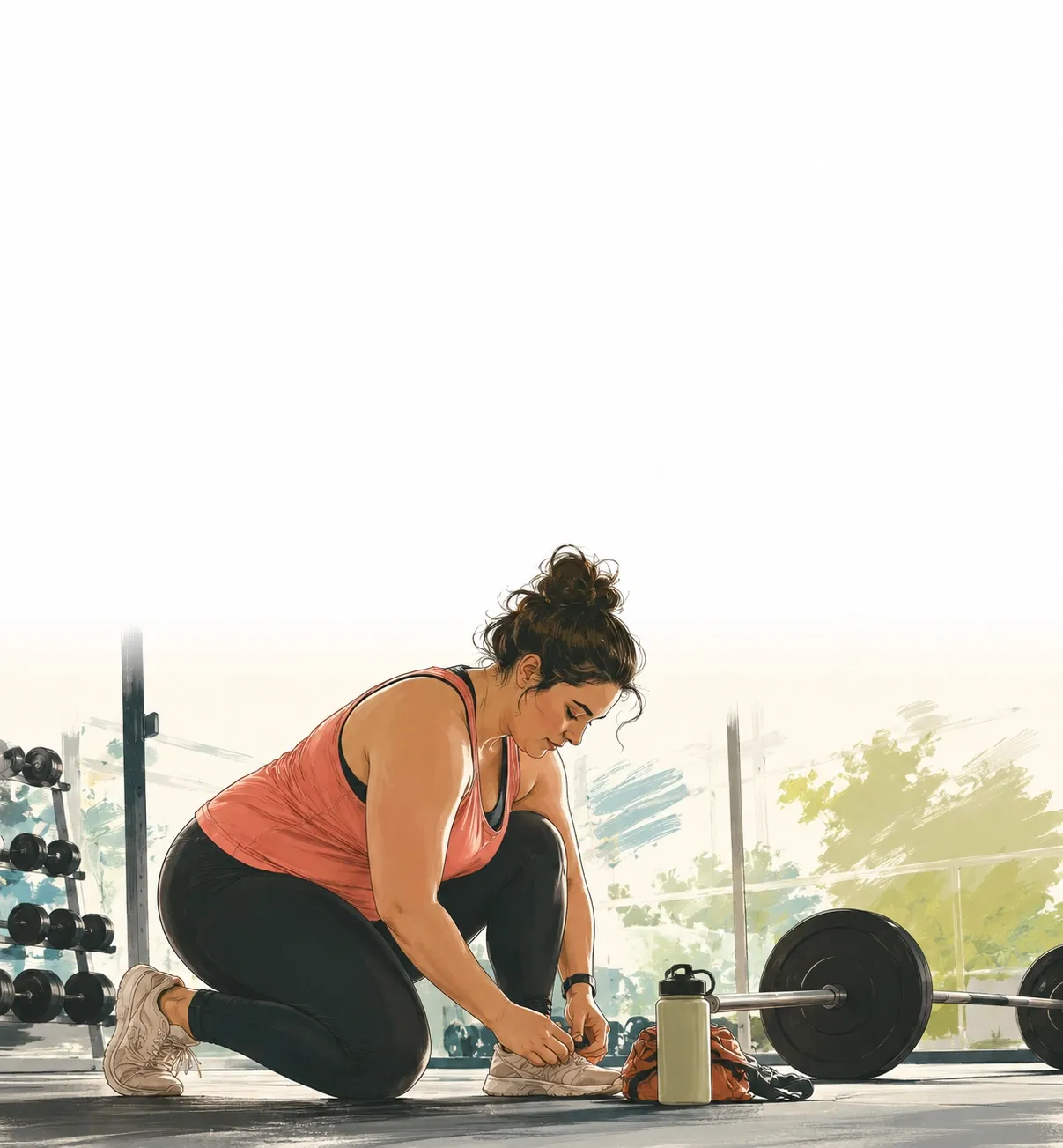 Premium lifestyle fitness training setup representing healthy metabolic preservation updates