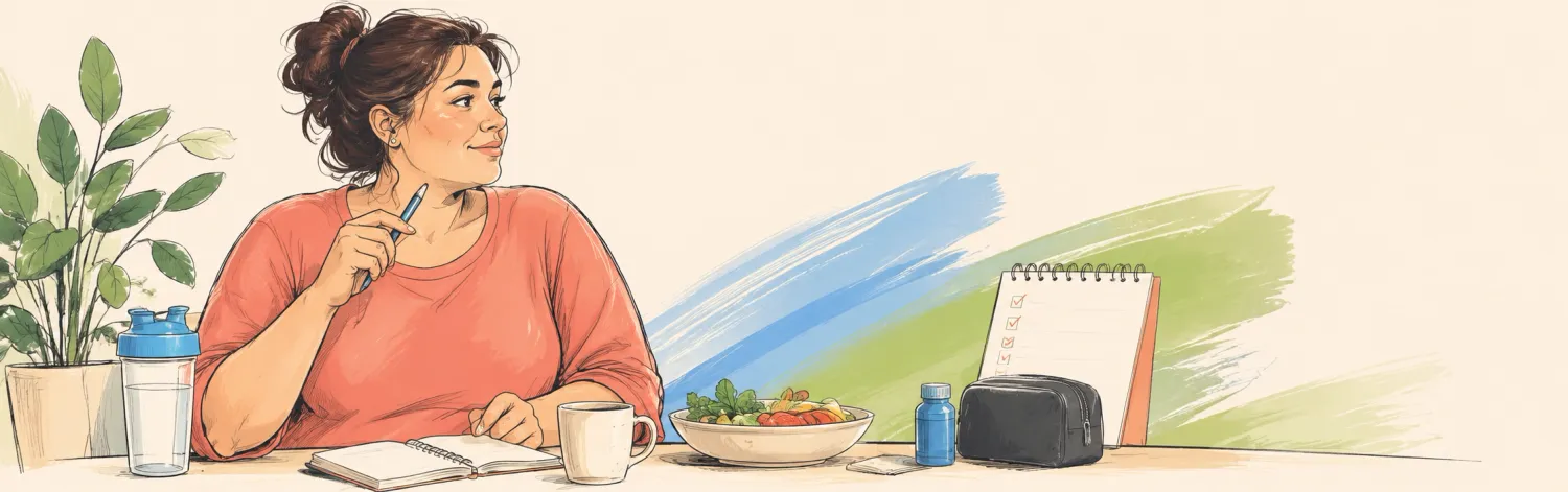 Premium morning wellness ritual setup with coffee cup and comforting fabric lines representation