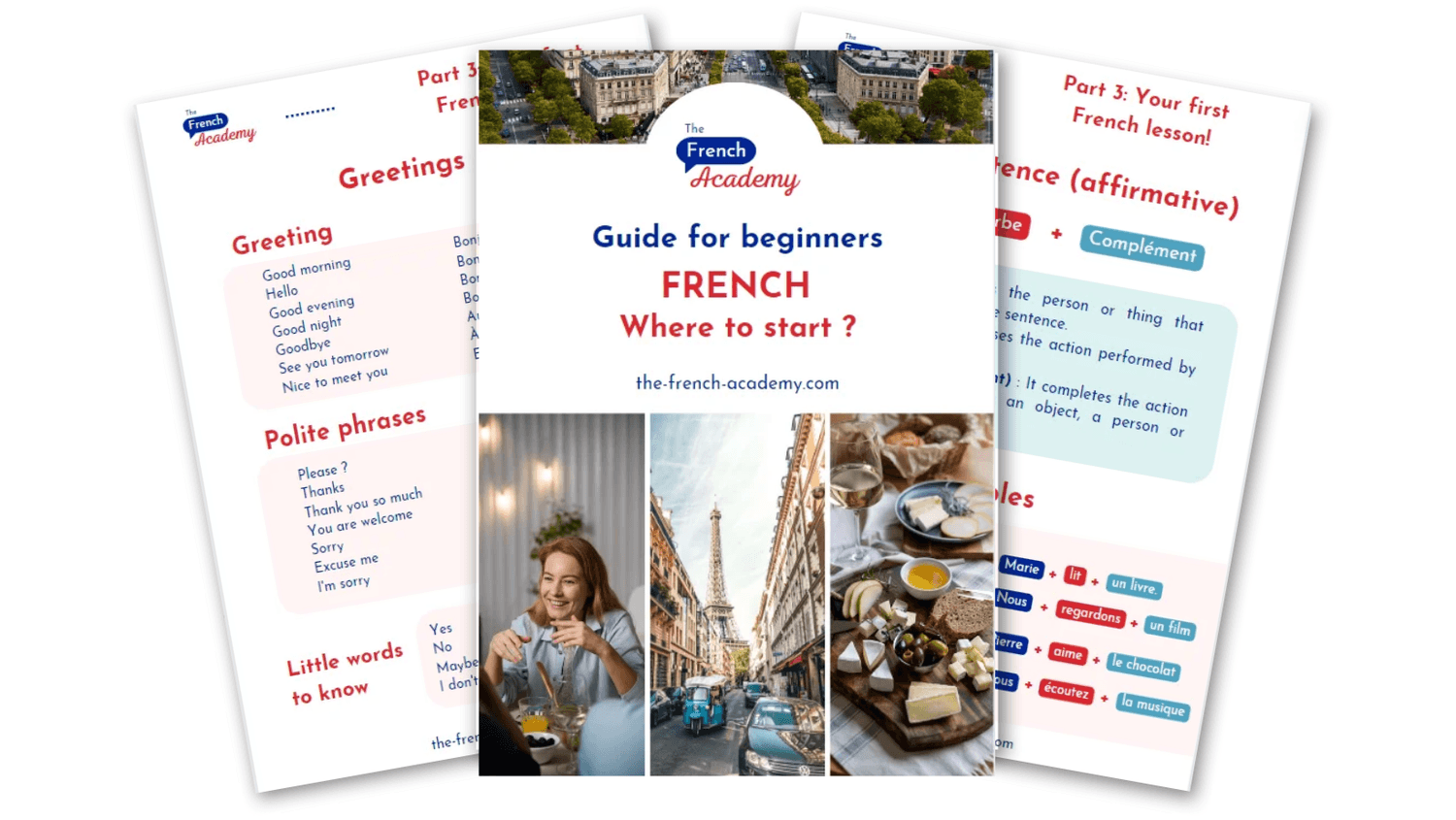 Free beginner's guide: French, where to start? PDF preview