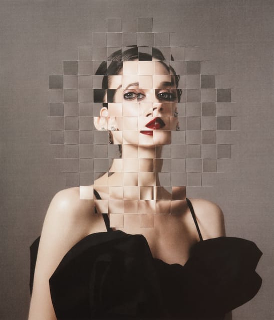 Portrait fragmenté, symbole de l’image de soi brouillée