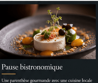 Plat bistronomique servi pendant la Journée Signature
