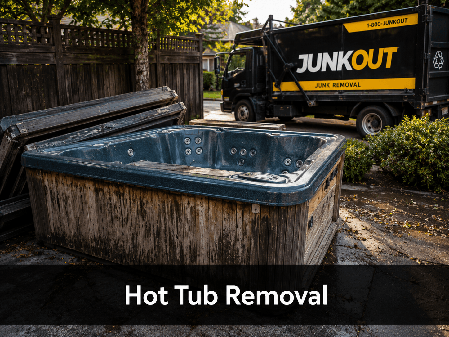 Hot tub and spa removal by JunkOut