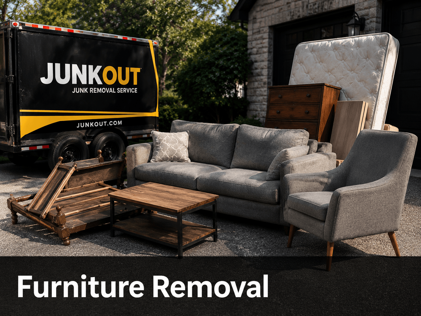 Furniture removal by JunkOut