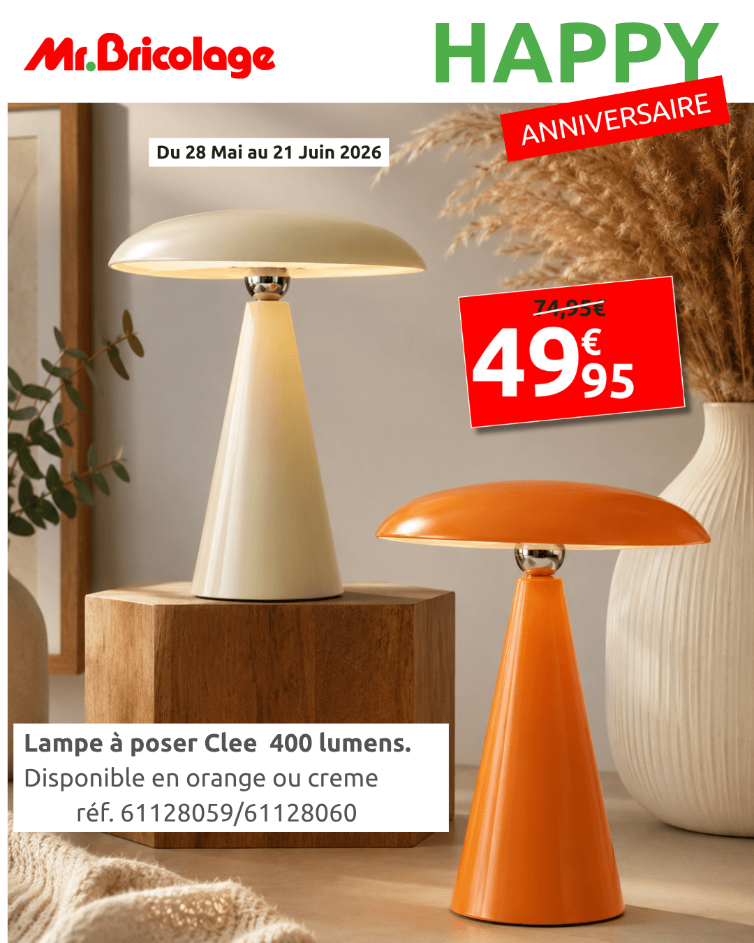 Lampe à poser Clee 400 lumens — 49,95€