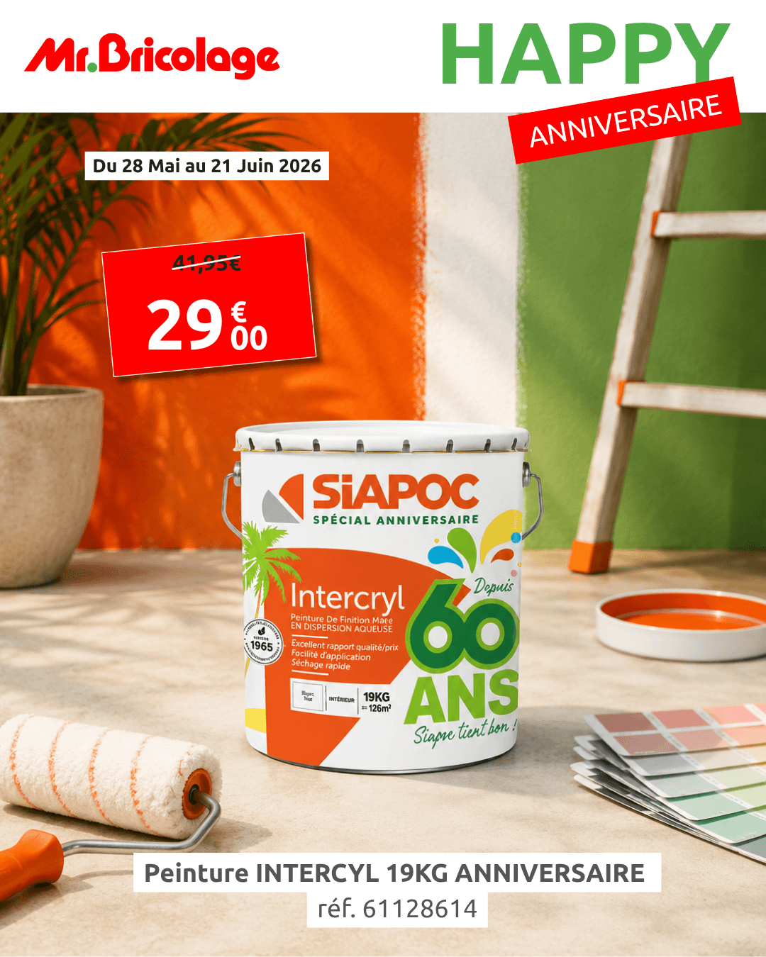 Peinture Intercryl SIAPOC 19 kg — 29€