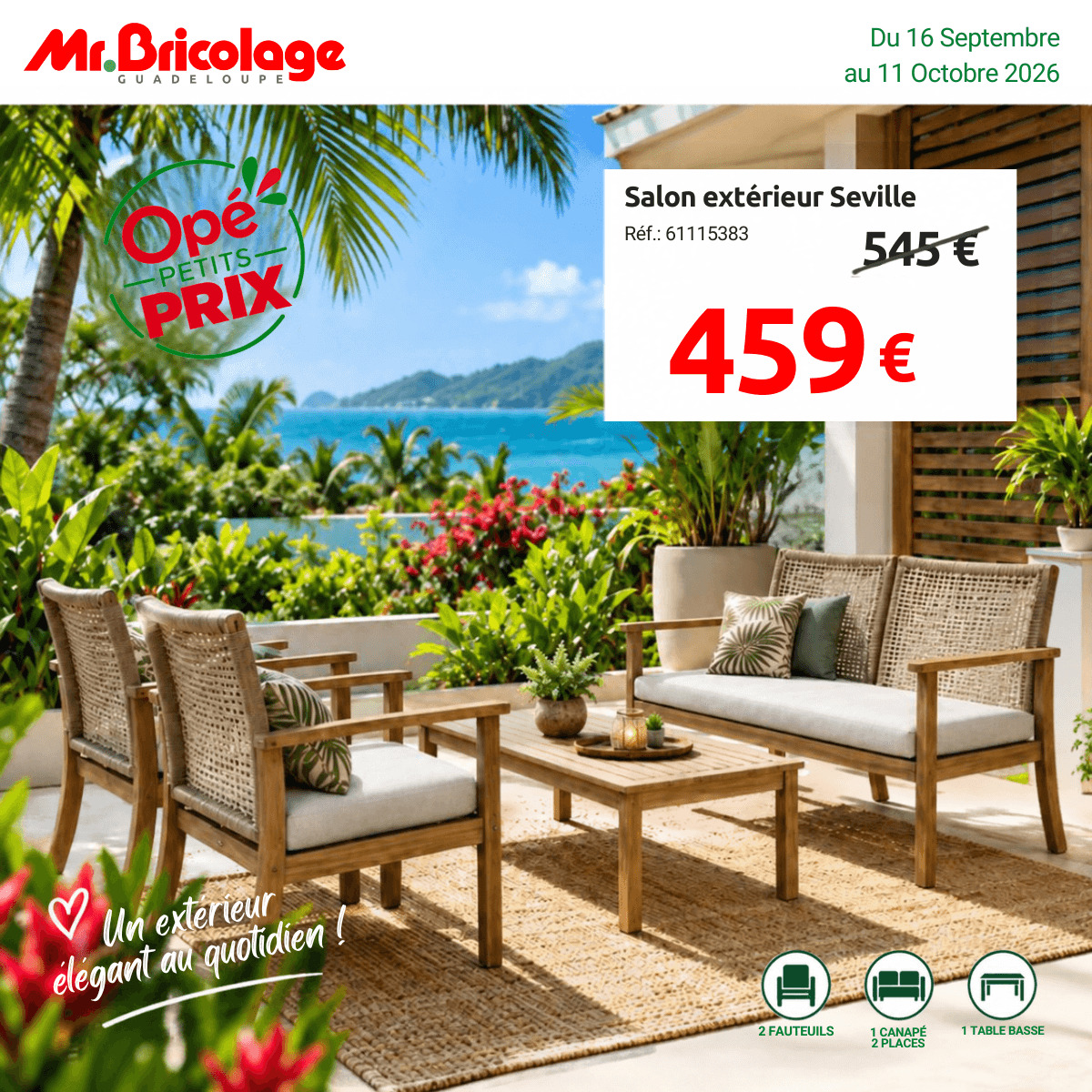Salon extérieur Seville — 459€