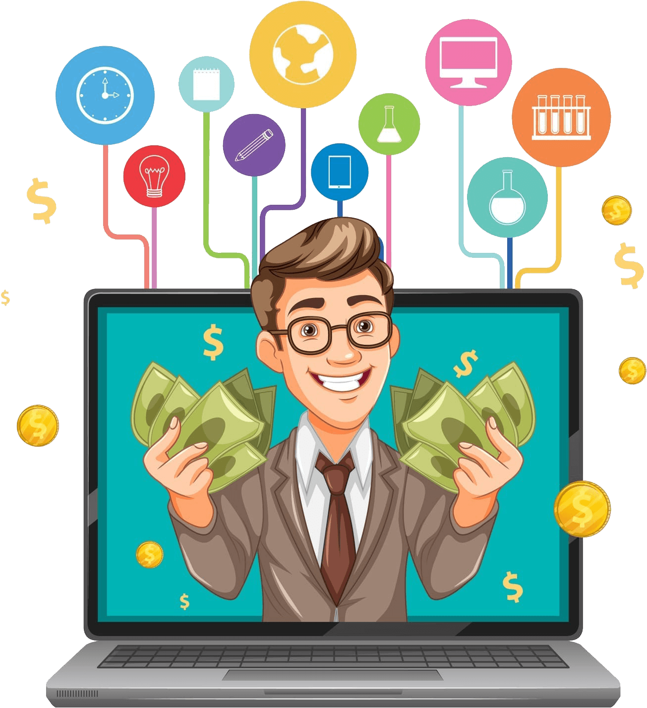 Content Flow Illusztráció