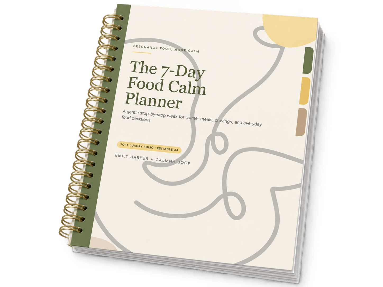 The 7-Day Food Calm Planner mockup